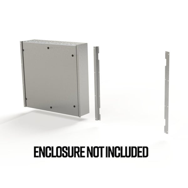 Flush Mount Frame, 35.85 in. H x 2.43 in. W x 1.08 in. L, 316 Stainless Steel
